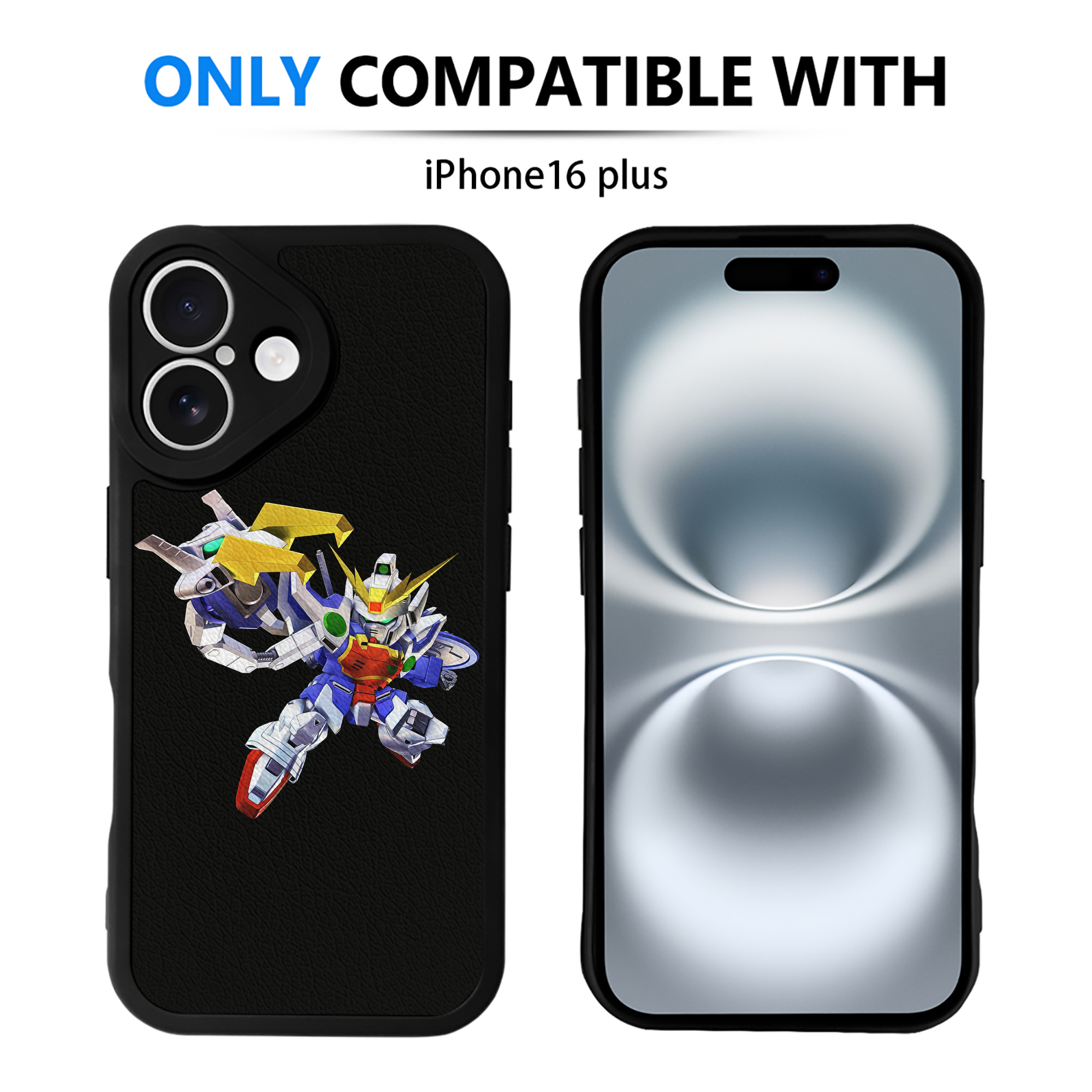 （画像用） 機動戦士ガンダム Mobile Suit Gundam 【iPhone 16シリーズ対応】シリコンスマホケース（レザー調） 材質：シリコン